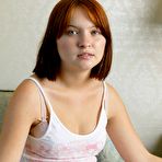 Pic of Abby Winters presents: Elizabeth, petite brunette cutie in a white skirt stripping...