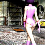 Pic of 3D anime slut strips in dirty garage