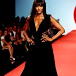 Pic of Naomi Campbell runway and backstage shots at Fashion for Relief