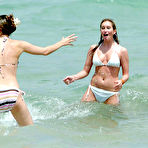Pic of Brooke Kinsella in bikini in Caribbean