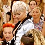 Pic of Rita Ora nipslip at Chanel fashion show