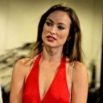 Pic of Olivia Wilde hard nipples under red dress