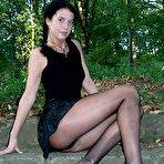 Pic of Shy german teen in black tights and high heels at Nylon X-Files