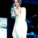 Pic of Cheryl Tweedy performs on the stage in Dublin