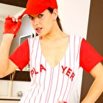 Pic of Michaela dressing up as a sexy baseball player | Only Tease Fan