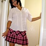 Pic of Asian schoolgirl Chiyoko A lift her skirt ti she her juicy warm snatch