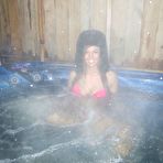 Pic of Val Midwest masturbating in the hot tub