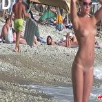 Pic of Relax watching spy sex video clips from naked beach