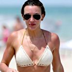 Pic of Katie Cassidy caught in bikini on a beach
