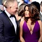 Pic of Salma Hayek sexy cleavage in Cannes