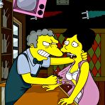 Pic of Simpsons - Moe fucks blonde woman at the bar
