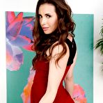 Pic of Casey Calvert Strips off her Red Dress