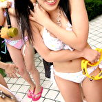 Pic of Cute porn stars getting wet during a summer project | JapanHDV