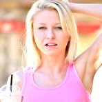 Pic of Athletic teen Krystal nude in public for first time at PinkWorld Blog