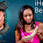 Pic of SexPreviews - Chanell Heart rope bound ebony is electro toyed by male dominant Jack Hammer