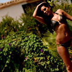 Pic of Ann Denise teasing outdoors in black bikini | Web Starlets