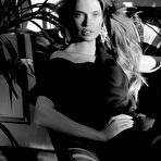 Pic of Bianca Balti black-&-white sexy posing photoshoot