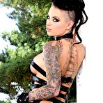 Pic of Christy Mack squeezes big boobs when getting mouth and pussy packed by stiff dick