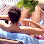 Pic of Christine Bleakley nipple slip on the beach paparazzi shots