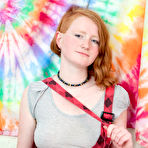 Pic of abbywinters.com: Isadora - Hairy redhead amateur with big tits stripping at Brdteengal.com