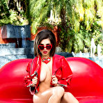 Pic of 
      Darcie Dolce unveils her exquisite curves by the pool
    