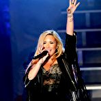 Pic of Demi Lovato live performs at the Greek Theatre stage