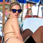 Pic of Nicky Hilton in a bikini at a beach in Miami