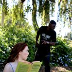 Pic of Spoiler Alert: This is Jessie Parker's FIRST EVER interracial gangbang. Jessie Parker is in the park reading up about male impotence-that's something her boyfriend is suffering from.