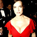 Pic of Katarina Witt shows cleavage in long red dress