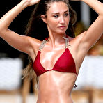 Pic of Megan McKenna hot in red bikini in Miami
