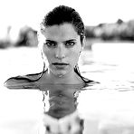 Pic of Lake Bell posing naked under water photoshoot