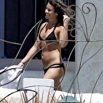 Pic of Lea Michele in black bikini on the beach candids