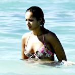 Pic of Leona Lewis shows big cleavage in sexy wet bikini