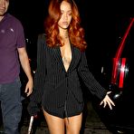 Pic of Rihanna without bra under jacket