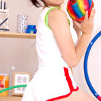 Pic of Ayana Tanigaki Asian takes clothes off while playing with balls