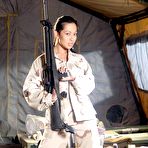 Pic of Asian military chick Gianna Lynn losing off cloths and boasting the real hot weapon