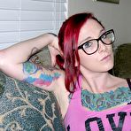 Pic of Tattooed Metalhead Punk Babe Modeling Nude - Sully From TrueAmateurModels.com