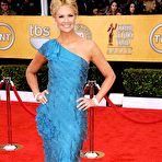Pic of Nancy O'Dell posing at 17th Annual Screen Actors Guild Awards