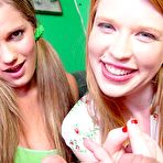 Pic of Allie Foster and Madison Young give point-of-view handjob with their oily hands