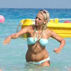 Pic of Sacha Parkinson in blue bikini on vacation in Cyprus