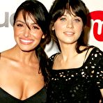 Pic of Sarah Shahi deep cleavage at Lucky Magazine party