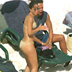 Pic of Tina Barrett sexy ini bikini on the beach in Barbados