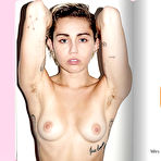 Pic of Miley Cyrus full frontal nude mag images