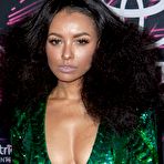 Pic of Kat Graham slight cleavage in green dress