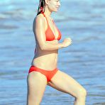 Pic of Olivia Wilde in orange bikini in Hawaii