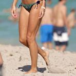 Pic of Sylvie Meis in bikini at the beach in Miami