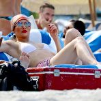 Pic of Jennifer Lopez sunbathing at the beach in Miami