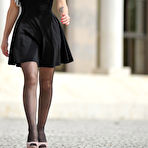 Pic of Kayleigh Black Dress Stripping Girlfolio - Cherry Nudes