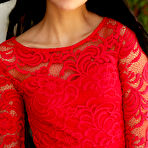 Pic of Venice Lei in a Red Dress