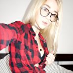 Pic of Gorgeous new scene girl Erica does a touch of nerd girl cosplay.